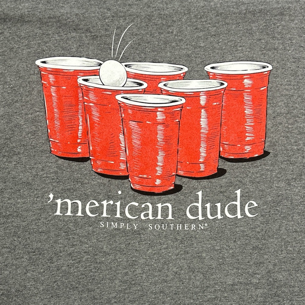 ‘Merican Dude Beer Pong T-Shirt - Small